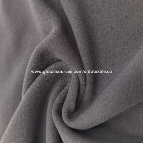 90 % Polyester 10 % Spandex 4 Way Stretch Fabric One Side Brushed Super Poly  Fabric