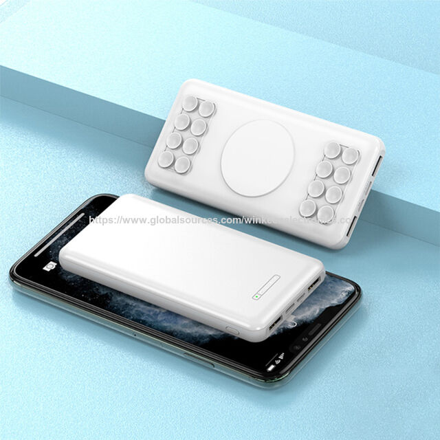 OEM 10000mAh Qi Wireless Powerbank mit Saugnapf, 10000mAh Mini-Akkuladegerät