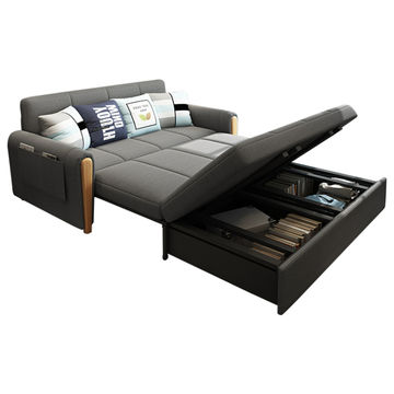 Pull Out Sofa Bed Fabric Folding, Contemporary Pull Out Sofa Bed