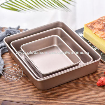 11 Inch Non-Stick Square Cake Baking Pan Carbon Steel Tray Pie Pizza Bread  Cake MoldBaking Sheet Pan Bakeware Tools