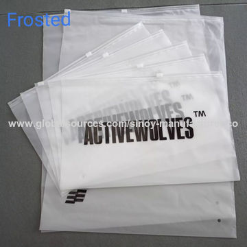 10pcs Printed pattern Frosted Plastic Clothing Packaging Ziplock