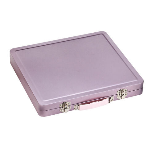 Buy Wholesale China Silver Double Lid Sewing Boxes Tin Box With