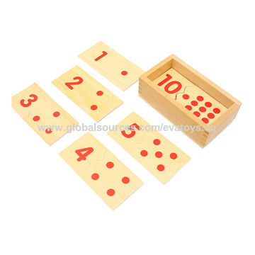 Buy Wholesale China Children's Wooden Number Point Game Wooden Card ...
