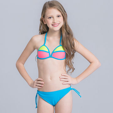 Wholesale Kids Ruffles Swimwear Fashion New Teen 12 Year Old One