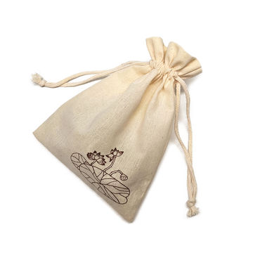 Peach Small Cotton Bags With Drawstring Cotton Handmade Pouch at Rs 18 in  Jaipur
