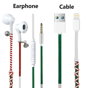 earbuds with nylon braided cable