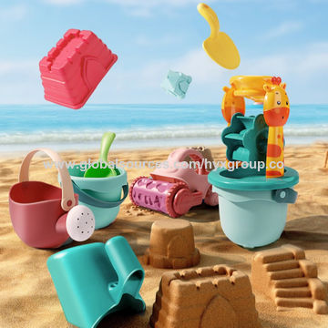 SUMMER BEACH TOYS for KIDS SOFT SILICONE SANDBOX SAND WATER PLAY TOOLS GAME  SET