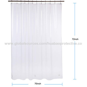 Shower Curtain Liner Clear Metal, Non Toxic Clear Shower Curtain Liner