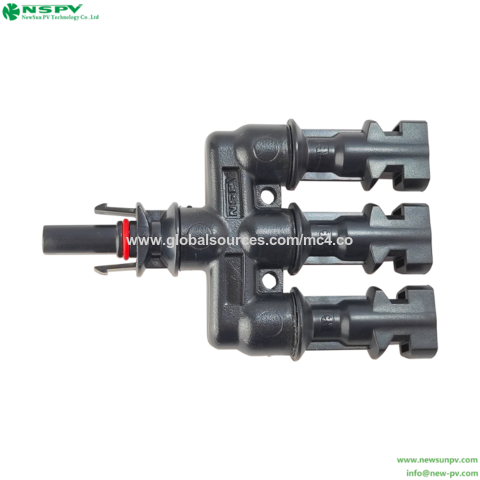 Conector Solar NSPV 1000VDC de 1 a 3 Ramales con 1 Conector Hembra y 3 Conectores Macho for sale at factory direct price