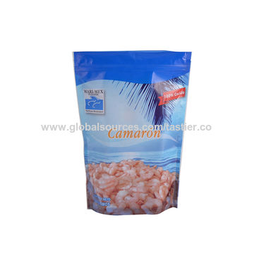 2KG Zipper Frozen Meat Vegetable Packing Bags Stand Up Pouch Bags For  Seafood