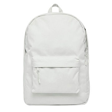 China Plain canvas white backpack with lining, size: 46*31*13cm on ...