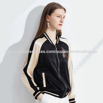 YouzhiWan007 New Flower Print Plus Big Size Baseball Short Jacket Women Round Collar Button Thin Jackets Long Sleeves Girl Coat Basic