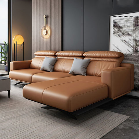 Living Room Furniture Leather Sofa, Imported Italian Leather Sofas