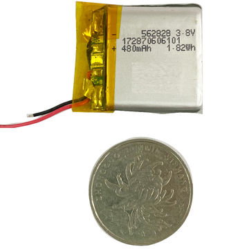 Wholesale Price Li-polymer Battery 562828 480mAh 3.8V With Pcb/wire For ...