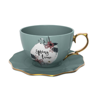 Alice Wonderland Handle, Ceramic Coffee Milk Cup