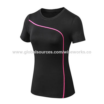 Wholesale Short Sleeve Sports Wear Plus Size Blank Gym OEM Women's T-Shirts  - China Sports Clothes and Yoga Wear price