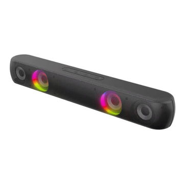 Barra de sonido Bluetooth con iluminación RGB de precisión, 1800 mAh, para TV, PC y cine en casa