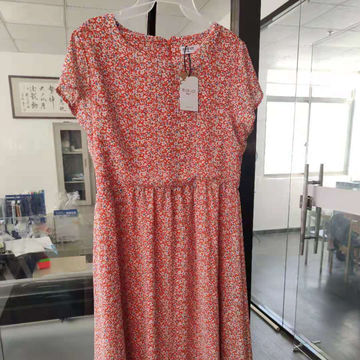 Buy China Wholesale Volfour Women Fashion Printed Chiffon Long Dress Chiffon  Long Skirt With Lining Chiffon Dress & Chiffon Dress $6.3
