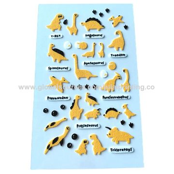 Buy Wholesale China Cute Die Cut Flocking Felt Fabric Sticker Fuzzy Stickers  & Stickers at USD 0.25