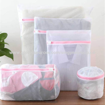Mesh Laundry Bag Polyester Laundry Wash Double Layer Thick Net