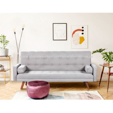 Sofa Bed, Futon Sofa Bed Modern Faux Leather Couch