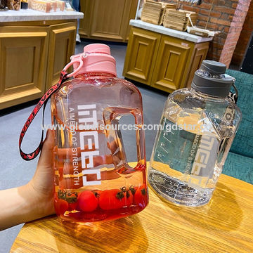 2 Pc Wide Mouth Sports Water Bottle Flip Top Lid BPA Free Gym Outdoors 21 Oz