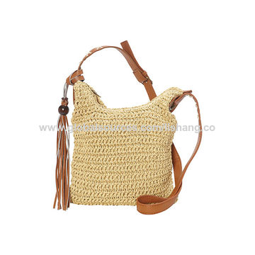 wholesale straw purse chain handle