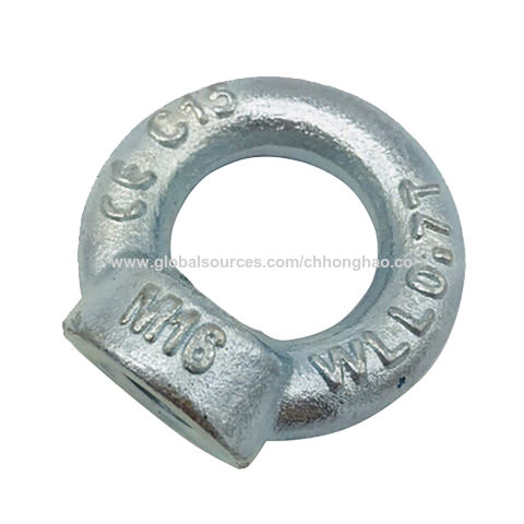Buy Wholesale China M24 Galvanized Lifting Nut Din582 Standard Carbon Steel  Material Drop Forged Eye Nut & Eye Nut at USD 0.35