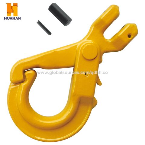 G80 Clevis Self-locking Safety Hook With Grip, European Type