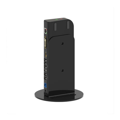 حامل ألومنيوم عمودي عالمي مزدوج الشاشة، محطة إرساء للكمبيوتر المحمول USB 3.0 بسرعة 5 جيجابت في الثانية يدعم الشحن السريع - عرض خاص