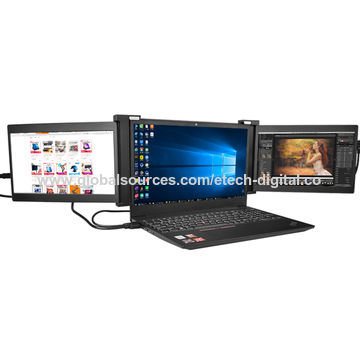 China 10.1 inch dual screen portable monitor with IPS Panel HD display ...