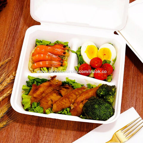 Bandejas Platos Desechables Cristal Charolas De Plastico Para