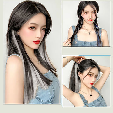 Buy Wholesale China Sense Clip In One Piece Colorful Synthetic Hair  Extensions High Temperature Synthetic & Hair Extension at USD  | Global  Sources