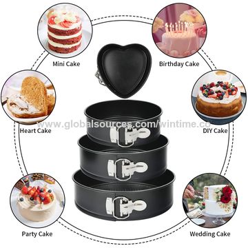 4"7"9"10" Springform Pan set Nonstick Leakproof Cake Tray Bakeware Carbon steel