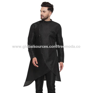 Indo western best sale black kurta pajama