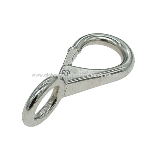 Stainless Steel Grade 304/316 Snap Hook with Eyelet and Nut Spring