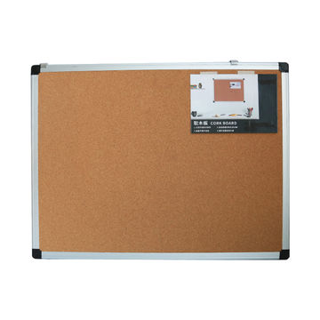 45 X 60 cm MEETMATE Cork Notice Board with Silver Aluminium Frame