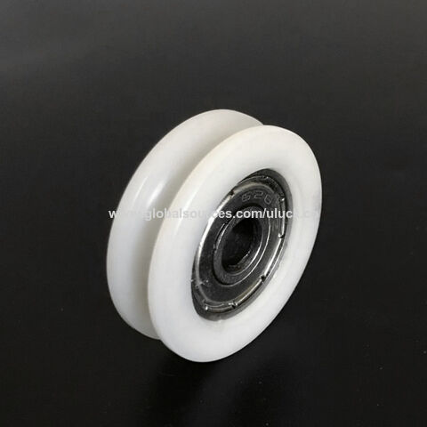 Roulement de poulie pour fenêtre de porte coulissante personnalisé 608ZZ 626ZZ 625ZZ, poulie en plastique à gorge en U revêtue de nylon