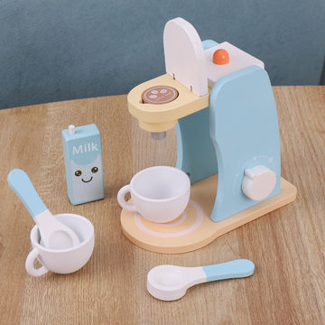 Simulation Coffee Machine Kids Toy Pretend Ice Cream Machine Kitchen Play  House Game DIY Dessert Kitchen Set Toy Pretend To Play