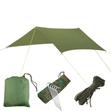 300*300cm Tent Tarp Rain Sun Shade Hammock Shelter Waterproof Camping Pad 