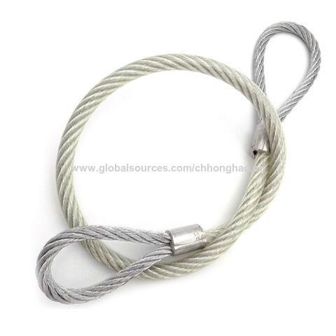 Factory Direct High Quality China Wholesale High Strength Clear Galvanized  Steel Wire Rope Slings With Eye Loops $0.75 from Chongqing Honghao  Technology Co.,Ltd