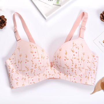 Buy Wholesale China Women Seamless One-piece Bra Floral Print Padded Bra  Laser Cut Bras Wholesale & Bra at USD 1.5 | Global Sources