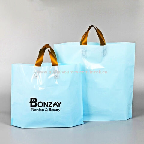 Buy Wholesale China Custom High Quality Pla Custom Printed Logo  Biodegradable Clothes Shopping Poly Tote Plastic Shopping Bag With Handle &  Pla Shopping Bags Biodegradable Compostable at USD 0.0013