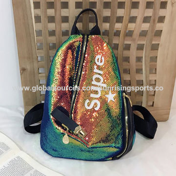 custom sequin backpack