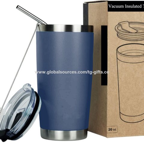 كوب حافظ للحرارة من الفولاذ المقاوم للصدأ سعة 20 أونصة - كوب فراغ للسفر for sale at factory direct price