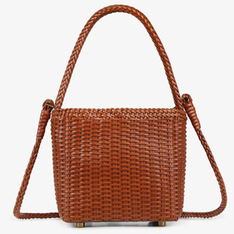 Buy Wholesale China Vintage Leather Woven Bags Weave Designer