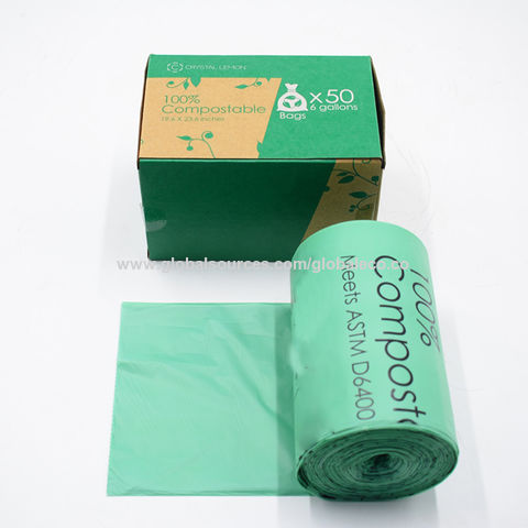 Biodegradable Trash Bags 8 Gallon Thick Large Garbage Bags Recycling Lawn  Trash Can Liner Compostable Rubbish Bags - China PLA Biodegradable Bag and  Compostable Bag price