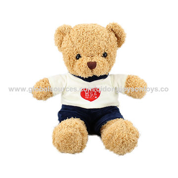 Source cute brown soft plush teddy bear toy custom hospital gifts