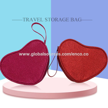 Buy Wholesale China Wholesale Factory Price Hot Sale Women Pu Makeup Bag  Pleated Glitter Pu Cosmetic Bag For Girl & Pleated Glitter Pu Cosmetic Bag  at USD 2.66