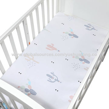 100% COTTON FITTED SHEET WITH PRINTED DESIGN FOR BABY CRIB COT COTBED JUNIOR BED 